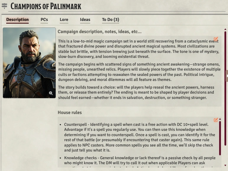 Campaign content