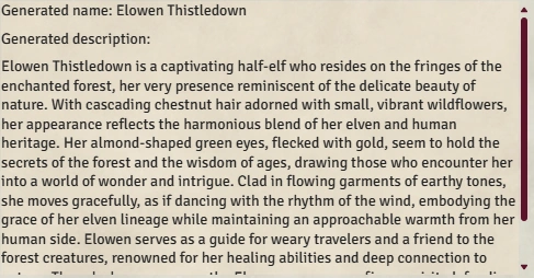 Example long description