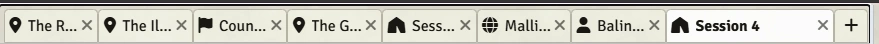 Tab strip